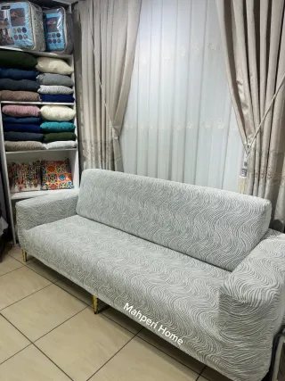 Taş Gri Su Yolu Koltuk Örtüsü