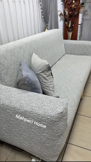 Taş Gri Bohem Koltuk Örtüsü