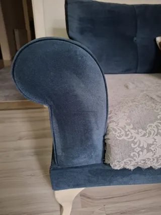 Müşteri fotoğrafı: Antrasit Kadife Koltuk Örtüsü